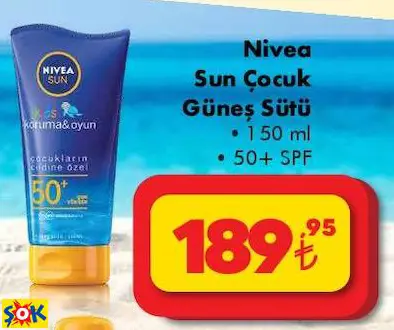 NİVEA SUN ÇOCUK GÜNEŞ SÜTÜ NİVEA SUN ÇOCUK GÜNEŞ SÜTÜ